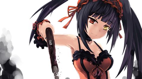 Girls With Guns Looking At Viewer Long Hair Manga Date A Live