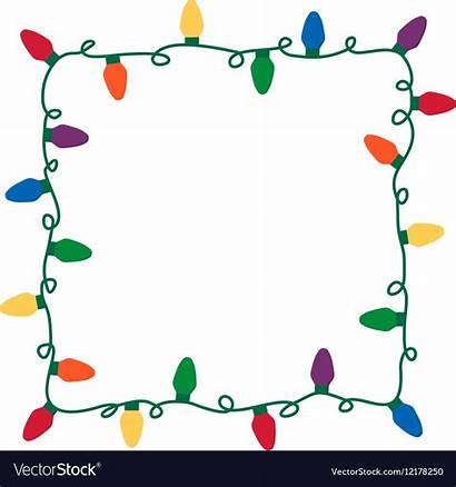 Border Square Clipart Lights Chistmas Clipground