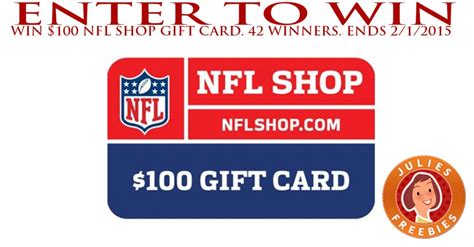 The nfl does not use a fixed bracket system; Enter to Win a $100 NFL Shop Gift Card - 42 winners - Julie's Freebies