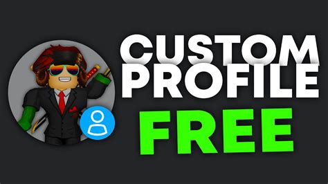 How To Get A Custom Roblox Profile Picture Free Youtube