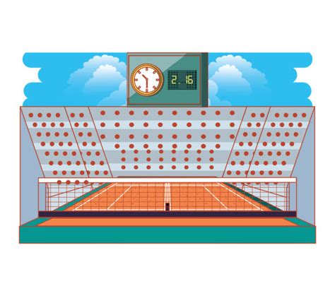 Royalty Free Grass Tennis Court Clip Art Vector Images And Illustrations