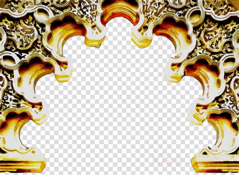 Islamic Ramadan Frame Border Gold On White Background Download Png Image