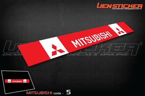 Uen Sticker Design Custom Decals Online Mitsubishi