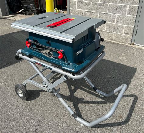 Bosch Jobsite 10” Table Saw With Wheeled Stand Local Pickup Only Ebay