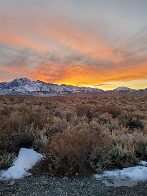 Sierra Mountain Range Sunset Hd Wallpaper