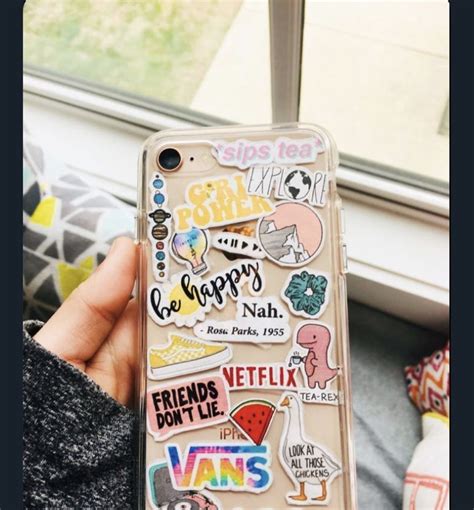 Iphone Case With A Bunch Of Cute Stickers So Vsco Girl Click The Link