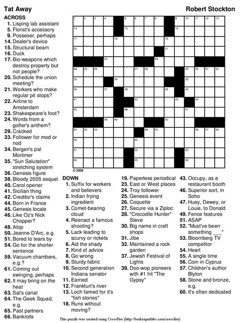 Free online crossword puzzles printable sports crossword puzzle see. Free Printable Crosswords Usa Today | Free Printable