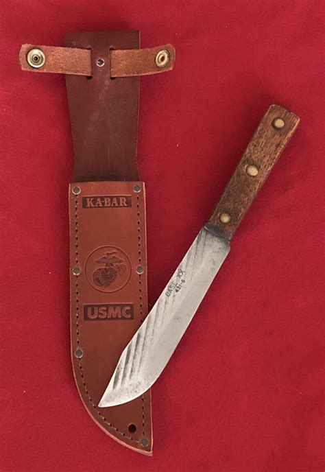 Case Xx 431 6 Vintage Knife With A New Usmc Leather Military Sheath Ebay
