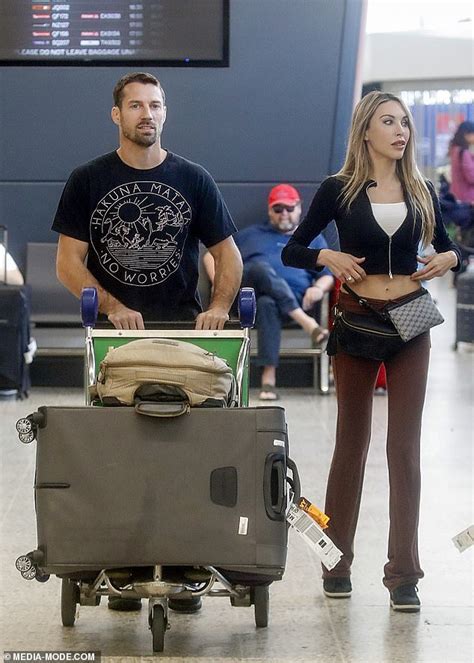 Chloe Lattanzi Touches Down In Melbourne With Her Husband James