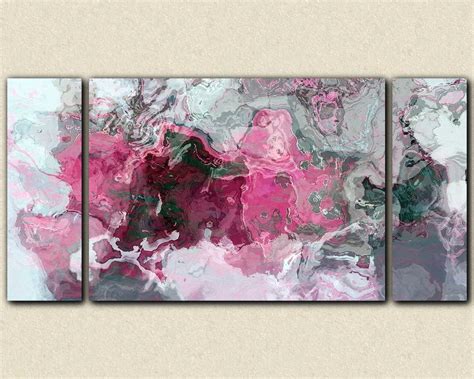 Canvas Print 30x60 To 40x78 Raspberry Flambe Abstract Art Home
