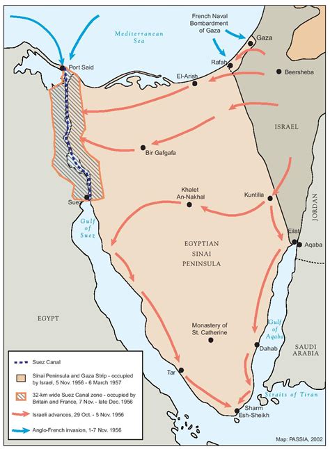 Passia Maps Palestine The Suez War 1956