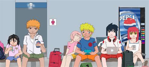 Vacation Time Naruto And Bleach Crossover By Themuseumofjeanette On