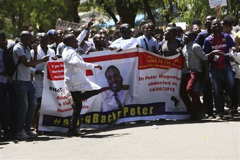 Zimbabwe Doctors March As Abducted Leader Is Still Missing The Washington Post