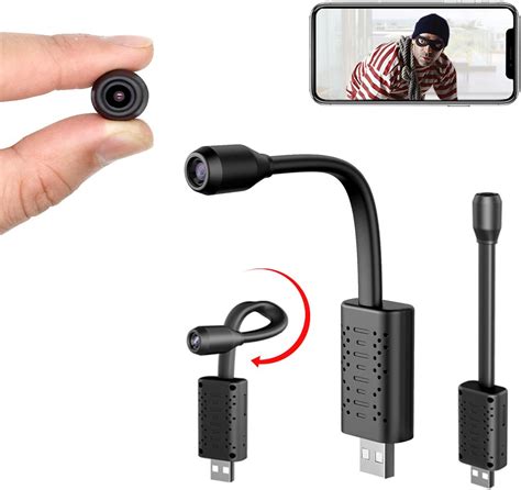 smallest spy camera wireless hidden wifi rettru portable usb ip hd nanny camera with ai human