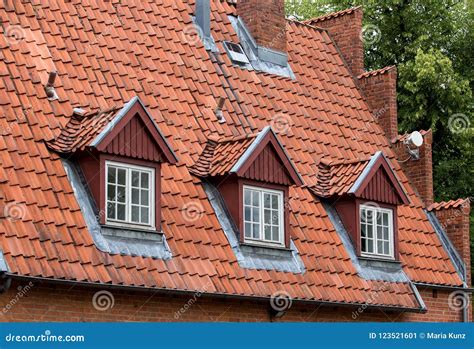 The Roof Of The House With Nice Window Stock Image Image Of Roofer