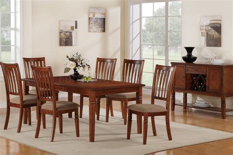 You and your family eat your meals in comfort while exchanging stories. F2171 Casual Dining Room in Cherry w/Options by Poundex