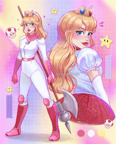 Princess Peach And Toad Mario And More Drawn By Luztapiaart Danbooru