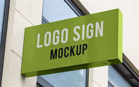 Free Hanging Wall Logo Sign Mockup Css Author