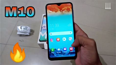 Samsung Galaxy M10 Black Unboxing And Hands On Wide Angle Camera