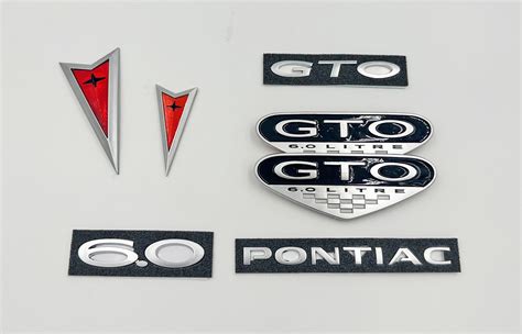 05 06 Pontiac Gto Exterior Emblem Kit Gtog8tacom Late Model Pontiac
