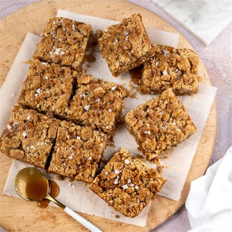 In a small bowl, whisk together 1/2 cup soy milk and the cornstarch until no lumps remain. Vegan Banana Bread Bars with Salted Caramel Drizzle | Blog ...