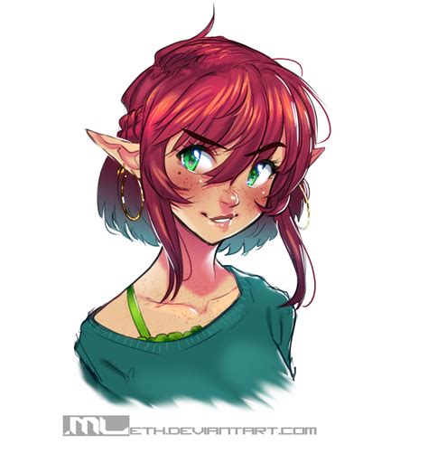 Freckled Elf Cutie By Mleth On Newgrounds