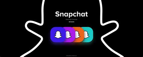 snapchat redesign on behance
