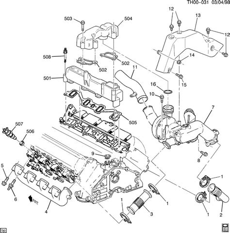 Can't find the part you need using the engine diagrams? ENGINE ASM-6.5L V8 DIESEL PART 5 INTAKE & EXHAUST MANIFOLDS & RELATED PARTS