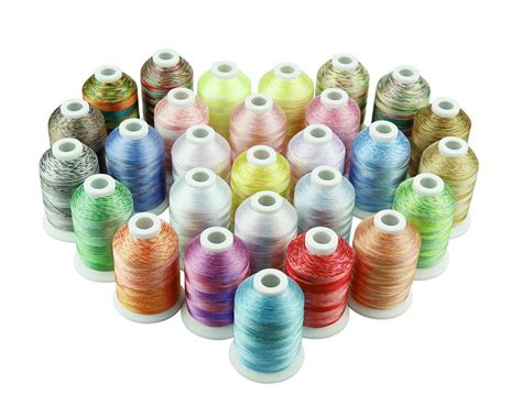 Buy Simthreads 28 Variegated Color Embroidery Machine Thread 1100 Yards