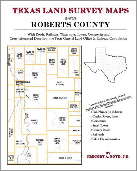 Roberts County Texas Land Survey Maps Genealogy History Ebay