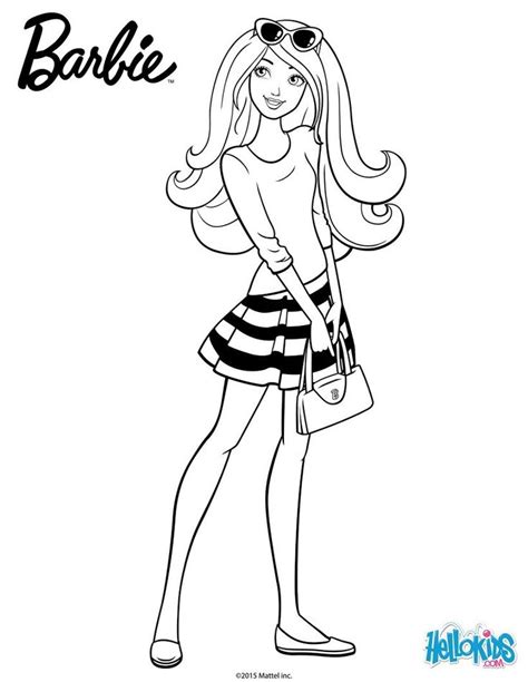 Les 107 meilleures images du tableau Coloriages Barbie sur Pinterest