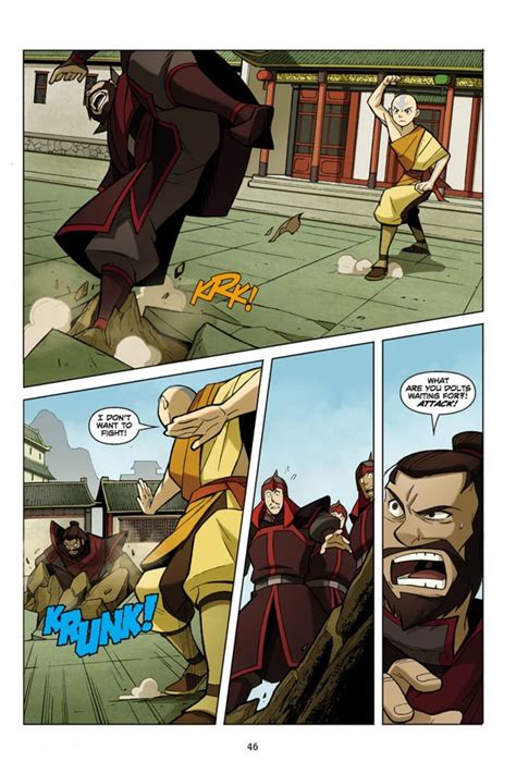 Aang And Korra Earth Run The Firebender Gauntlet Battles Comic