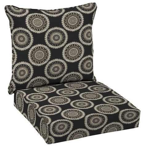 Lounge in style with a range of pattern and color options. Hampton Bay Black Geo Deep Seating Outdoor Lounge Chair ...