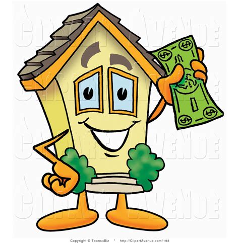 Negotiate your agent commission feesask your. Avenue Clipart of a Home Mascot Cartoon Character Holding ...
