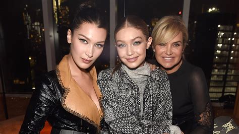 Yolanda Hadids Kitchen Is Covered In Pictures Of Gigi And Bella Teen
