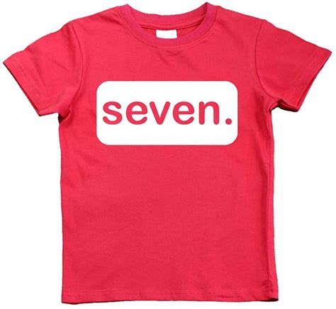 7th Birthday Shirt Boy 7 Year Old Seven Tshirt Boys Seventh Birthday B