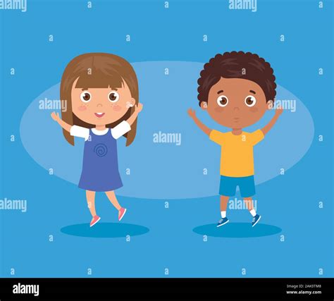 Cute Group Of Children Characters Stock Vector Image And Art Alamy