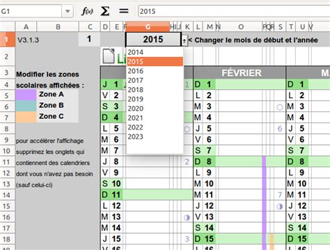 Un Calendrier Perpétuel Pour Openoffice Libreoffice Et Excel