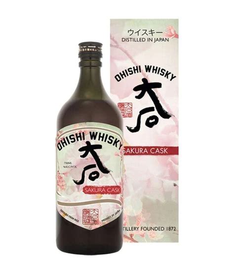 Buy Ohishi Sakura Cask Finish Japanese Whisky Online The Barrel Tap