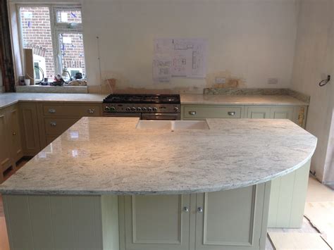 More images for white kitchen with black granite worktops » This gorgeous River Valley white granite solid kitchen ...