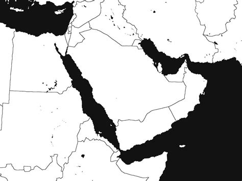 Middle East Blank Map By Adartho On Deviantart