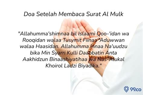 Doa setelah Membaca Surat Al Mulk (Latin, Arab, dan Artinya) Beserta