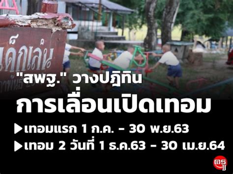 รัฐมนตรีว่าการกระทรวงศึกษาธิการ เผย เห็นชอบให้ เลื่อนเปิดเทอม ภาคเรียนที่ 1/2564 เป็นวันที่ 1 มิ.ย.64 เดิมวันที่ 17 พ.ค. "สพฐ." วางปฎิทินการเลื่อนเปิดเทอม เทอมแรก 1ก.ค.-30พ.ย.63 ...