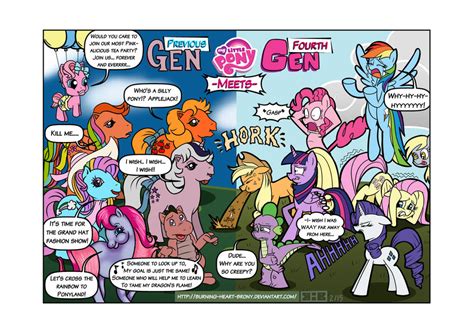 Mlp G1 35 Meets G4 Redux By Burning Heart Brony On