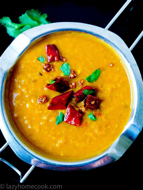 indian dal tadka easy yellow lentil curry lazyhomecook