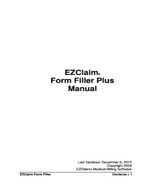 Ezclaim Form Filler Plus Manual Cms Form Filler Medical
