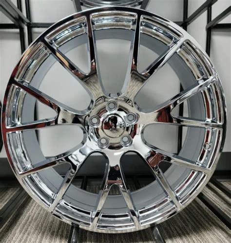 22and Inch Chrome Replica 218 Hellcat Staggered 22x95 22x11 Wheels Rims