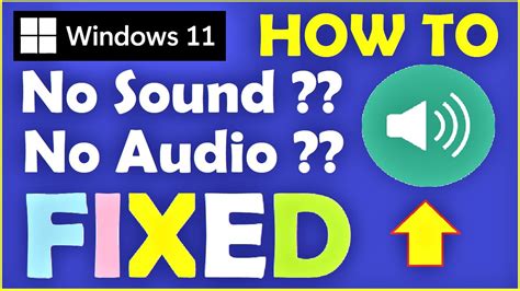 Download How To Fix No Sound Problem In Windows 11 Easy No Sound