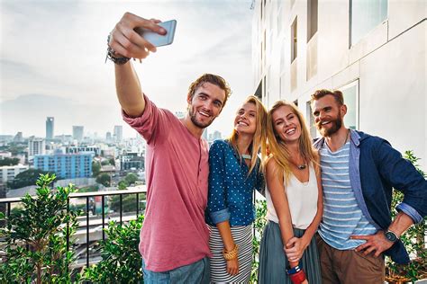 group of friends take a selfie by stocksy contributor lumina stocksy