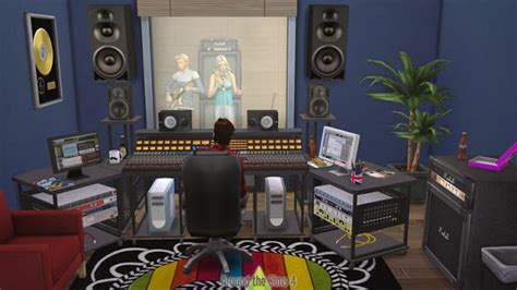 The Best Recording Studio Set By Sandy Sims Around The Sims 4 Sims 4